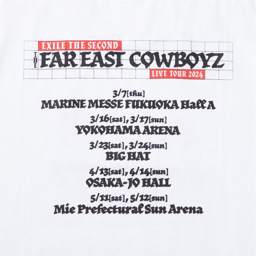 THE FAR EAST COWBOYZ ツアーTシャツ/WHITE 詳細画像 WHITE 3