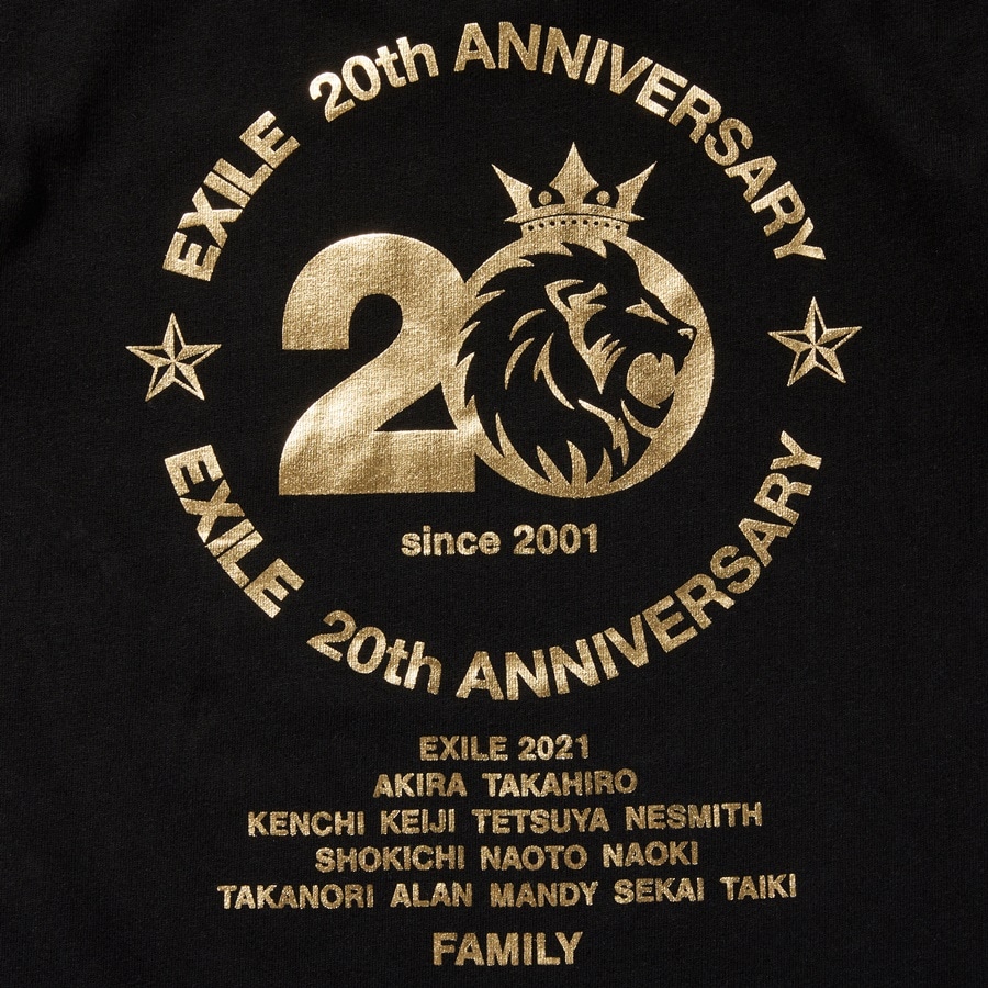 EXILE 20th ANNIVERSARY Tシャツ/KIDS 詳細画像 BLACK 3