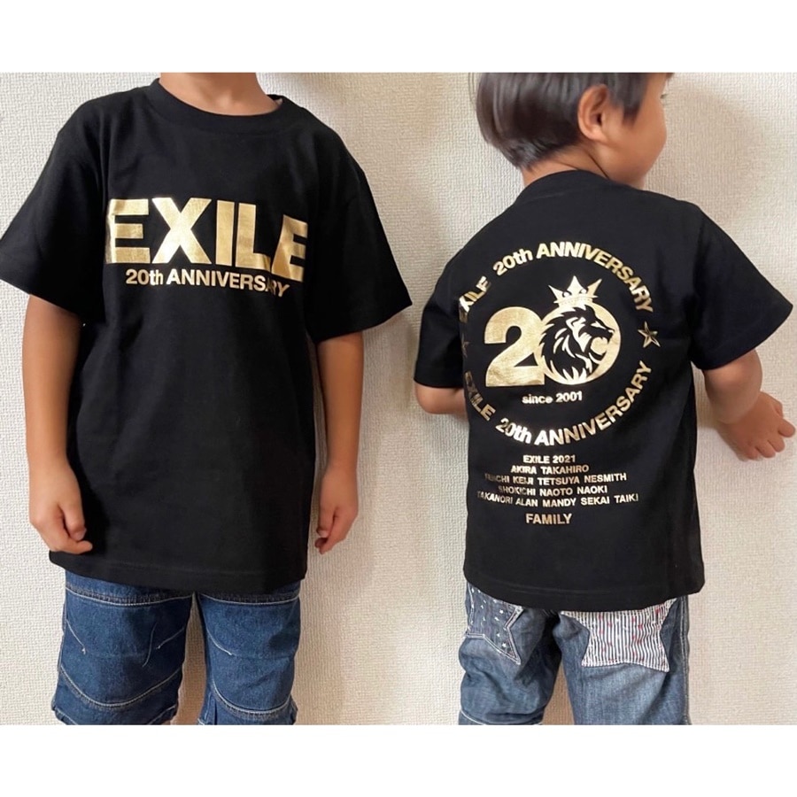 EXILE 20th ANNIVERSARY Tシャツ/KIDS 詳細画像 BLACK 4