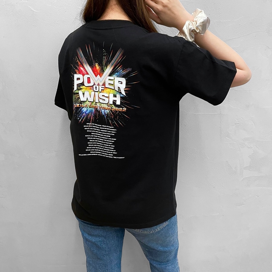 EXILE TRIBE STATION ONLINE STORE｜POWER OF WISH ツアーTシャツ/BLACK