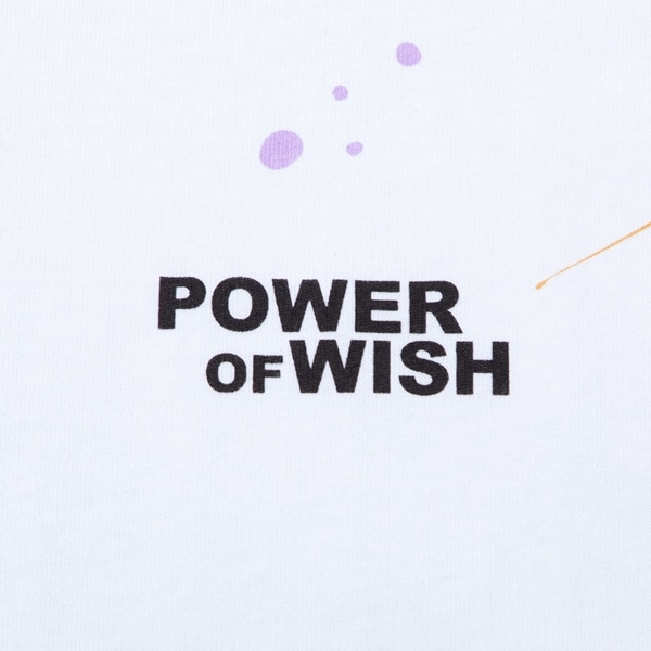 POWER OF WISH オーバーサイズロゴTシャツ/WHITE 詳細画像