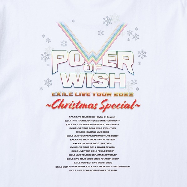 POWER OF WISH ツアーTシャツ/WHITE 詳細画像