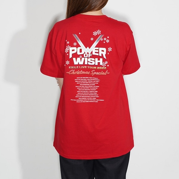 POWER OF WISH ツアーTシャツ/RED 詳細画像