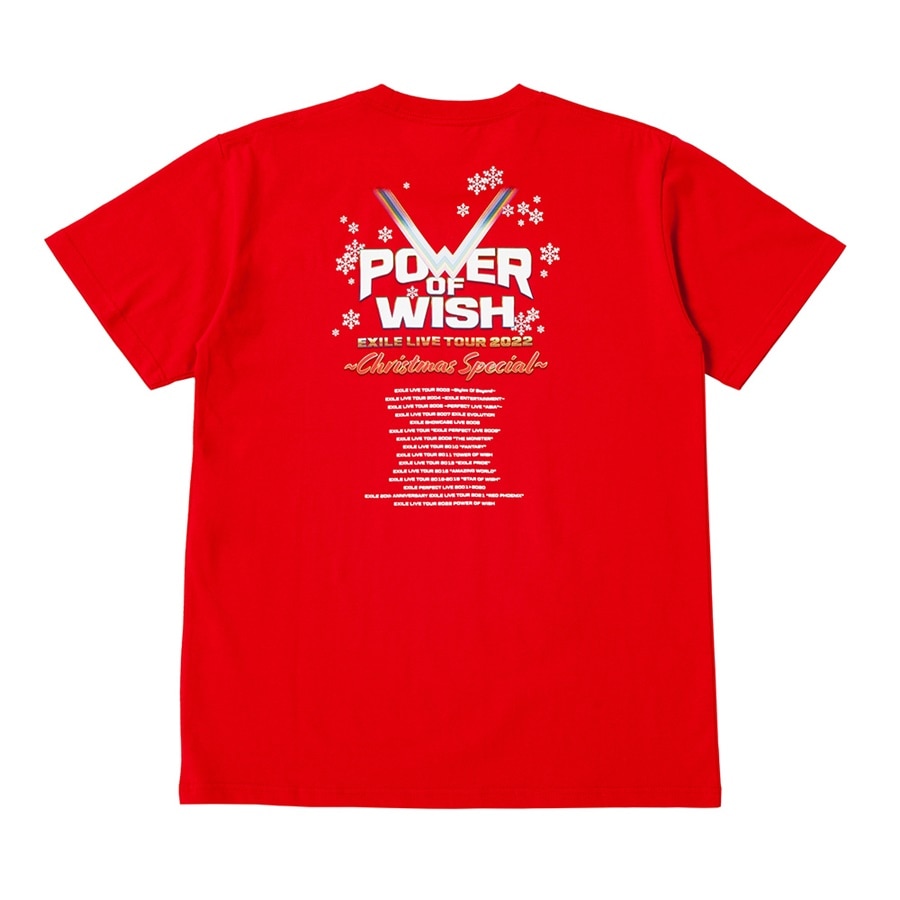 POWER OF WISH ツアーTシャツ/RED 詳細画像 RED 1