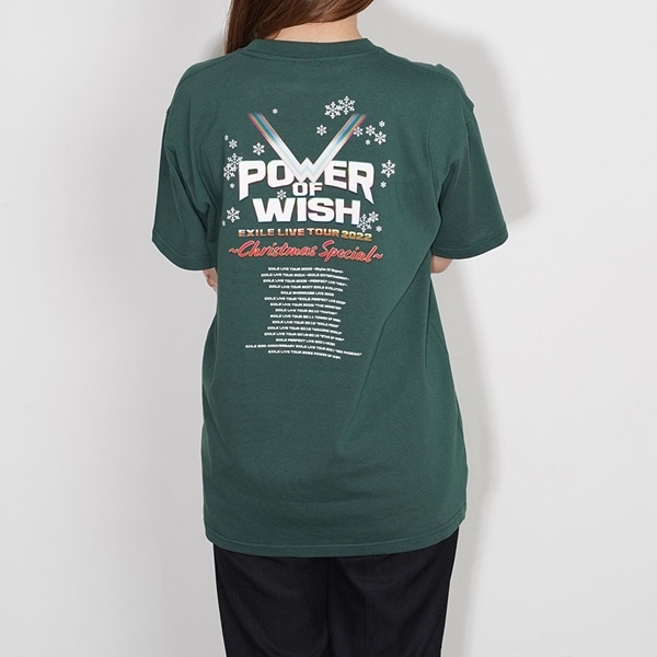 POWER OF WISH ツアーTシャツ/GREEN 詳細画像