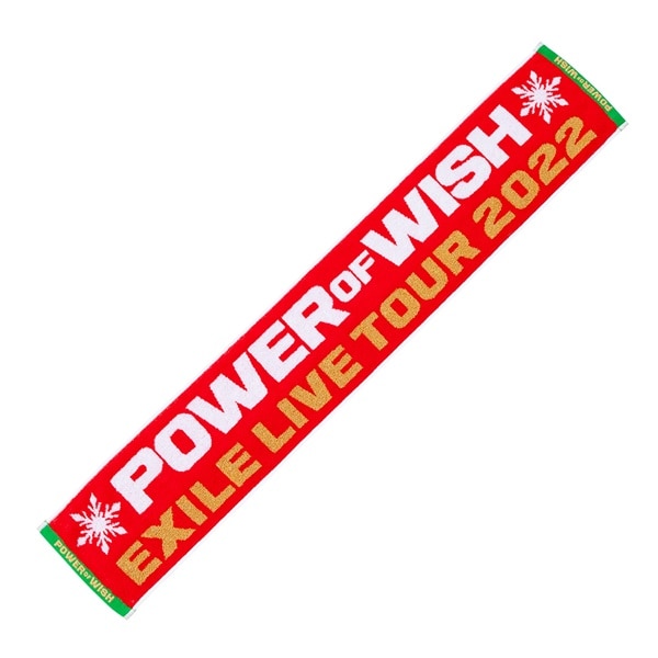 POWER OF WISH マフラータオル/RED
