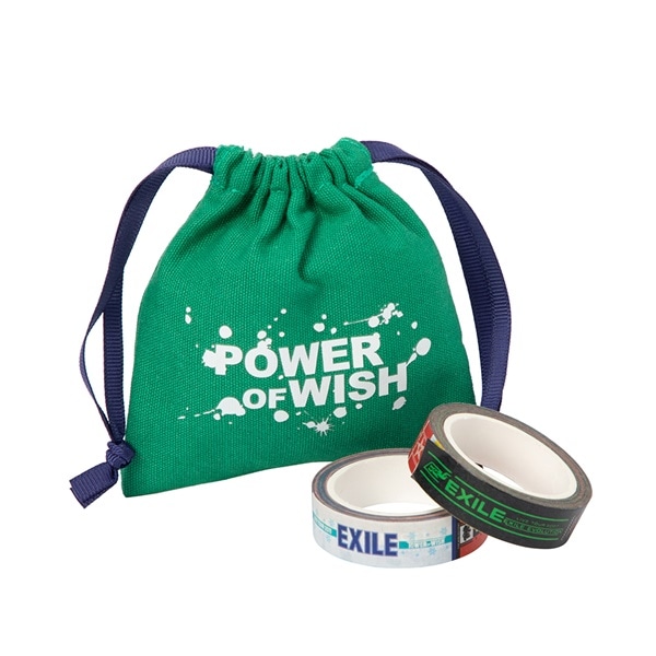 【ETS限定】POWER OF WISH マスキングテープ入り巾着/GREEN