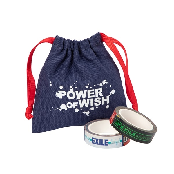 【大阪限定】POWER OF WISH マスキングテープ入り巾着/NAVY