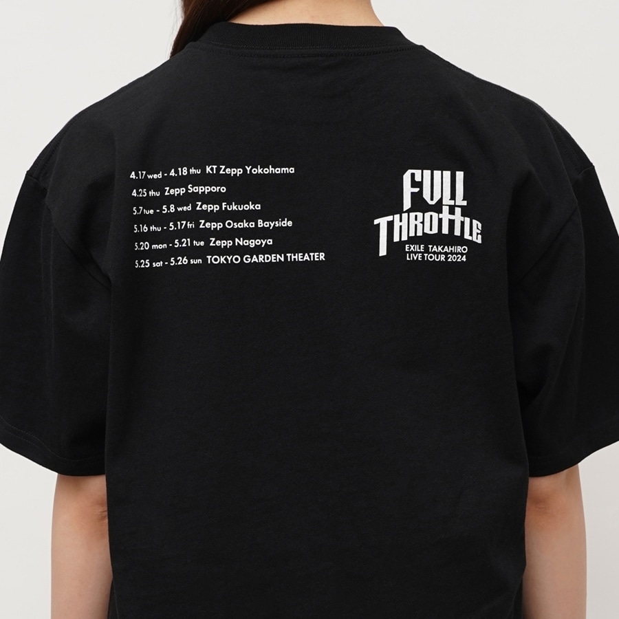 FULL THROTTLE ツアーTシャツ/BLACK 詳細画像 BLACK 5