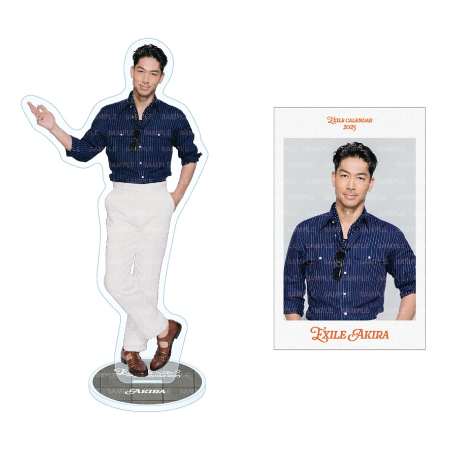 EXILE 2025 カレンダー BIGアクリルスタンド&ステッカーセット 詳細画像 EXILE AKIRA 1