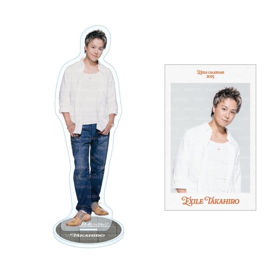 EXILE 2025 カレンダー BIGアクリルスタンド&ステッカーセット 詳細画像 EXILE TAKAHIRO 1