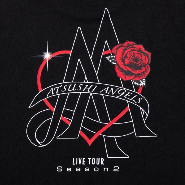 Heart to Heart Season 2 ATSUSHI ANGELS Tシャツ/BLACK 詳細画像