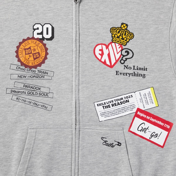 THE REASON ZIPパーカー/GLAY 詳細画像