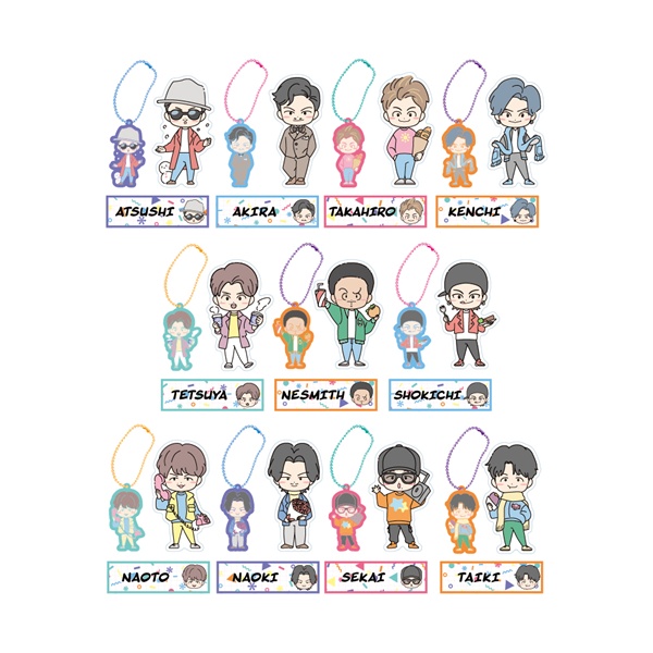 THE REASON ラバーキーホルダー&ステッカーセット/EXILE/全11種