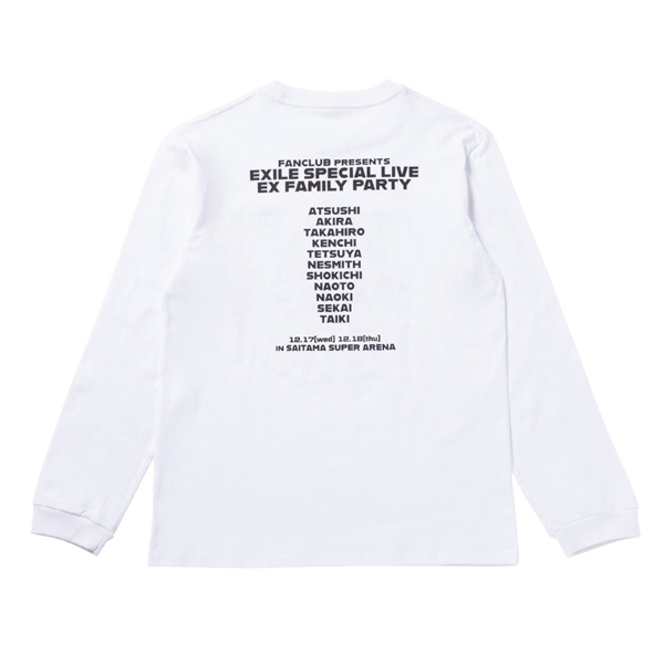EX FAMILY PARTY ロングスリーブTシャツ/WHITE 詳細画像