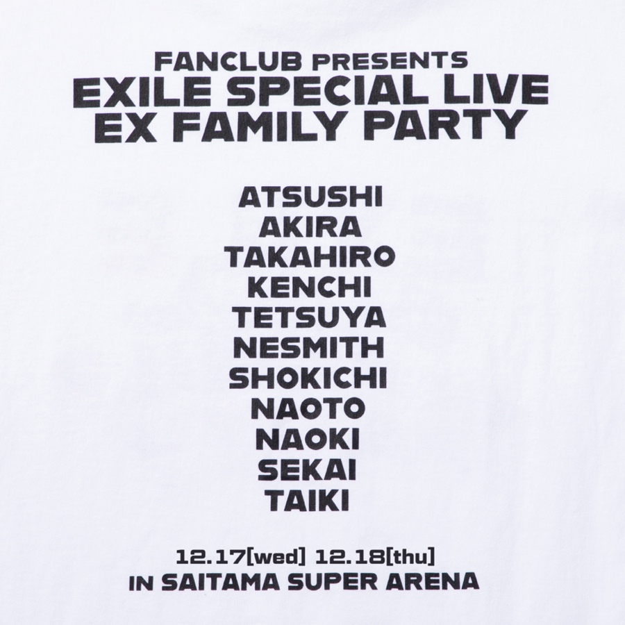 EX FAMILY PARTY ロングスリーブTシャツ/WHITE 詳細画像 カラー共通 3
