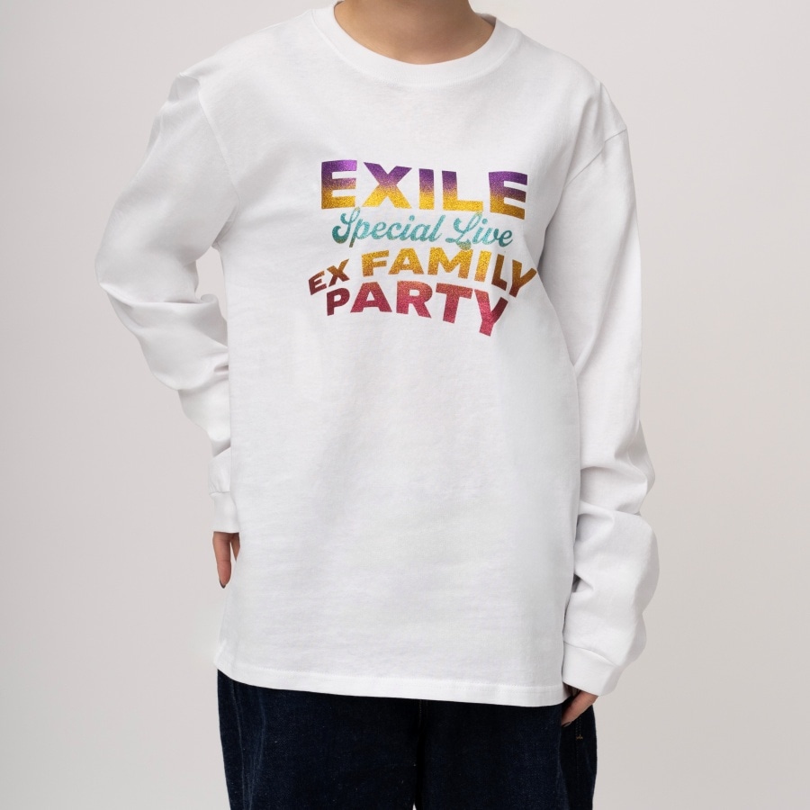 EX FAMILY PARTY ロングスリーブTシャツ/WHITE 詳細画像 カラー共通 4