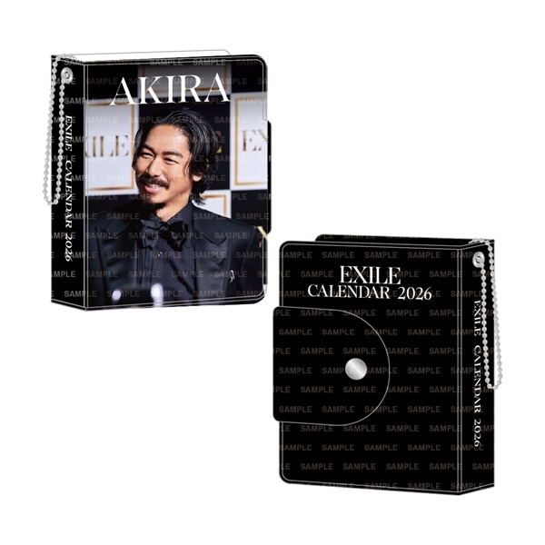 EXILE 2026 カレンダー ミニフォトカードホルダー&フォトカードセット 詳細画像