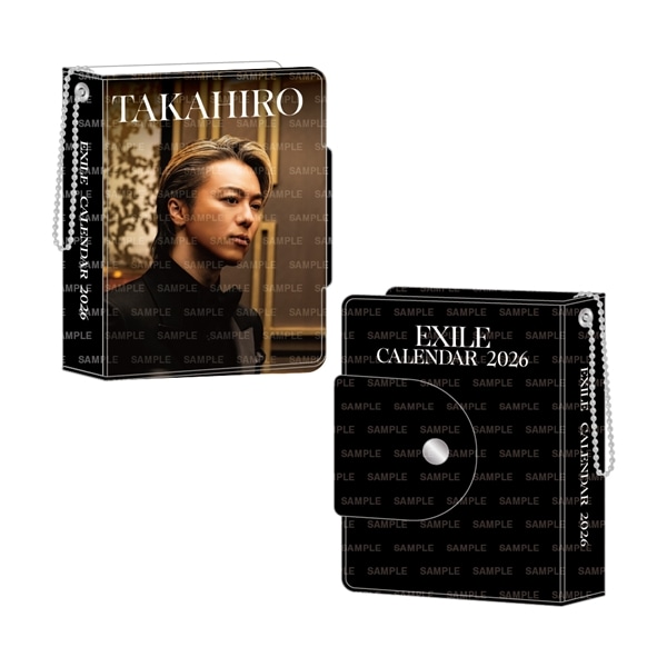 EXILE 2026 カレンダー ミニフォトカードホルダー&フォトカードセット 詳細画像
