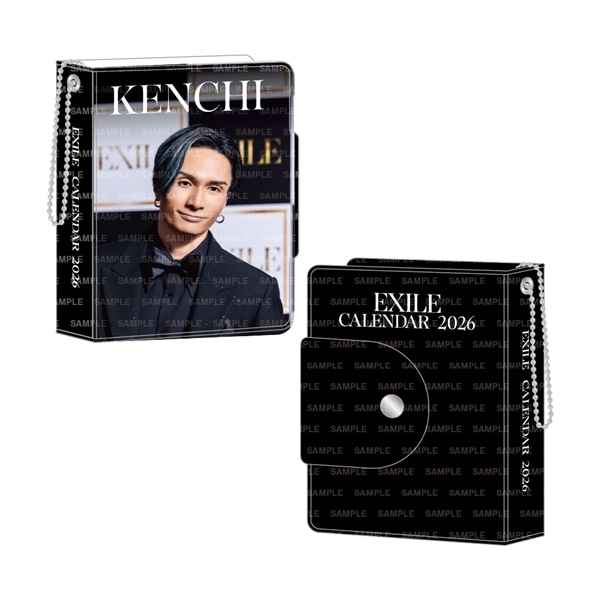 EXILE 2026 カレンダー ミニフォトカードホルダー&フォトカードセット 詳細画像