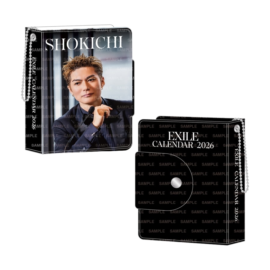 EXILE 2026 カレンダー ミニフォトカードホルダー&フォトカードセット 詳細画像 EXILE SHOKICHI 1