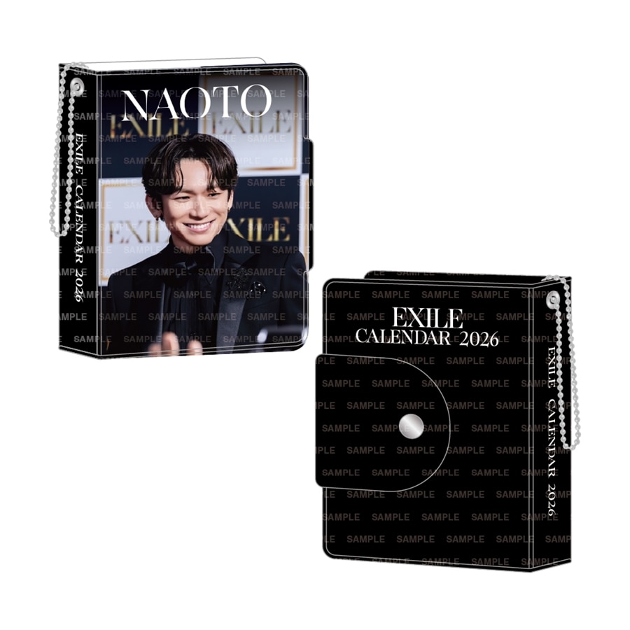 EXILE 2026 カレンダー ミニフォトカードホルダー&フォトカードセット 詳細画像 NAOTO 1