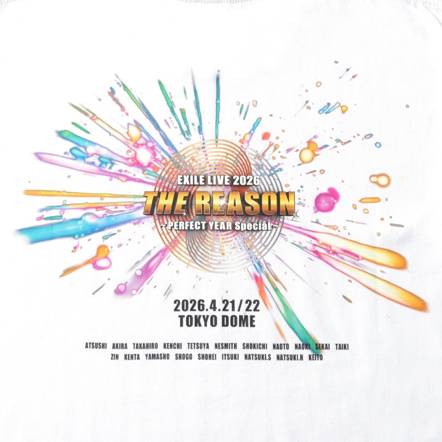 THE REASON ～PERFECT YEAR Special～ ツアーTシャツ/WHITE 詳細画像 カラー共通 3