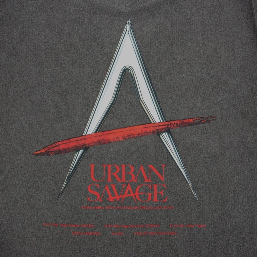 URBAN SAVAGE ツアーTシャツ/CHARCOAL GRAY 詳細画像 カラー共通 3