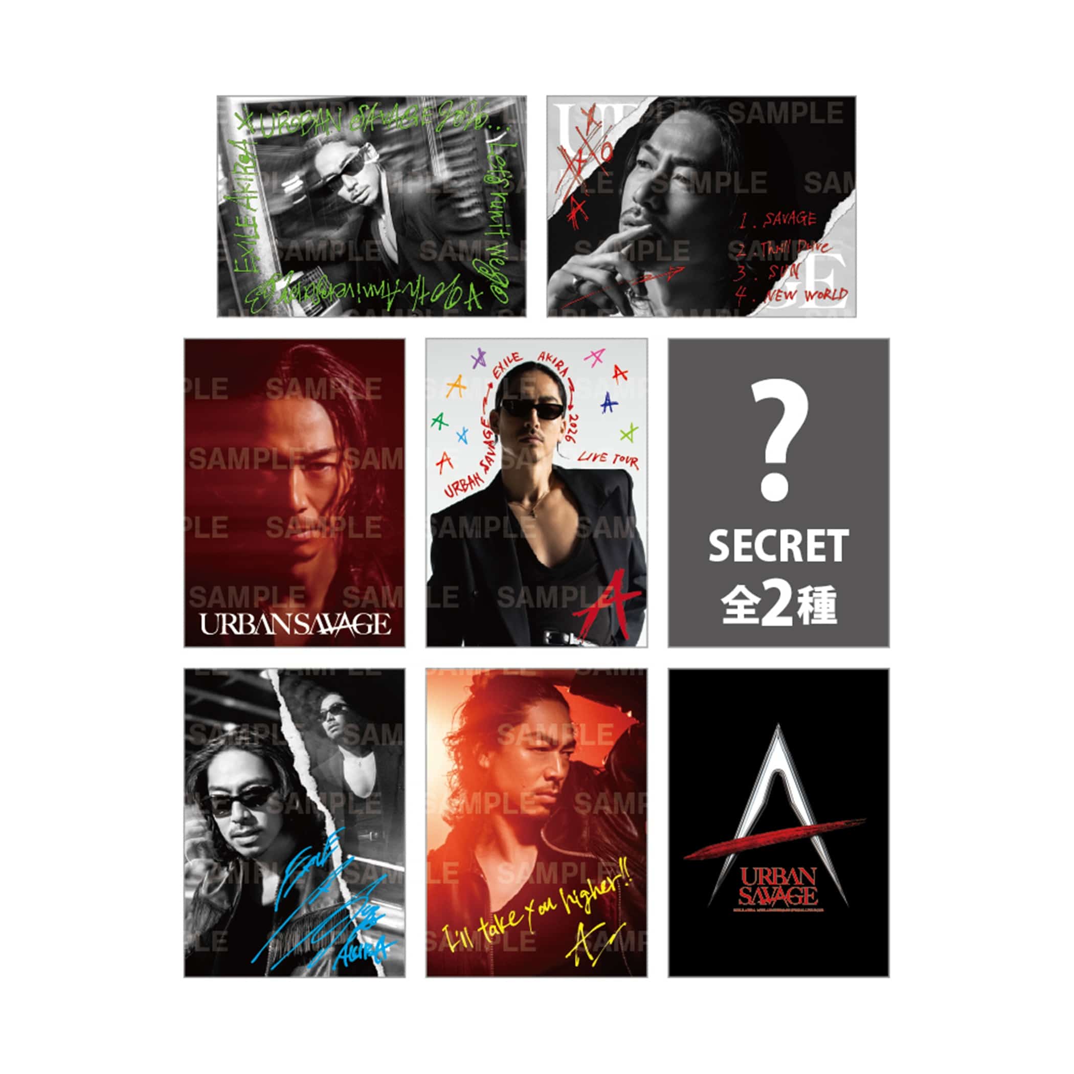 EXILE TRIBE STATION ONLINE STORE｜URBAN SAVAGE フォトカード6種+