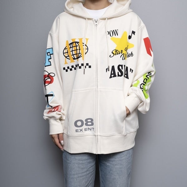 25th BEST LIVE ZIPパーカー/OFFWHITE 詳細画像