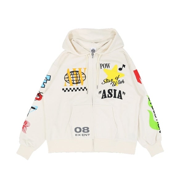 25th BEST LIVE ZIPパーカー/OFFWHITE