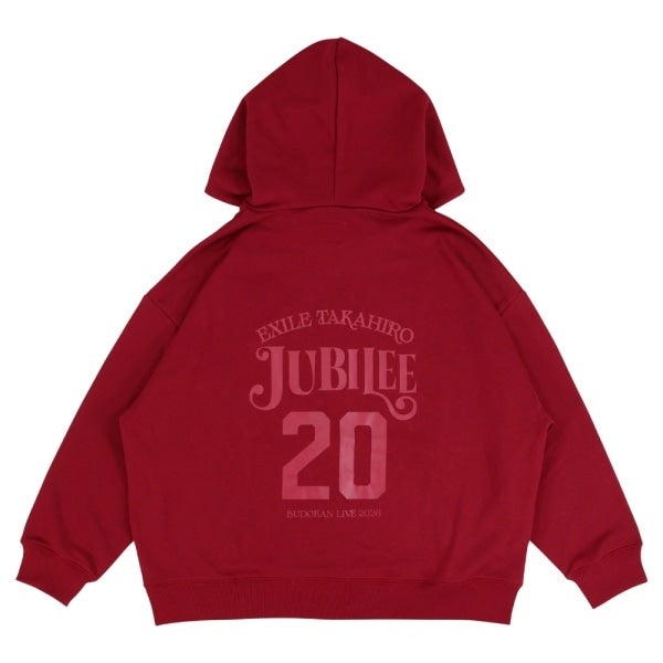 JUBILEE ZIPパーカー/BURGUNDY 詳細画像