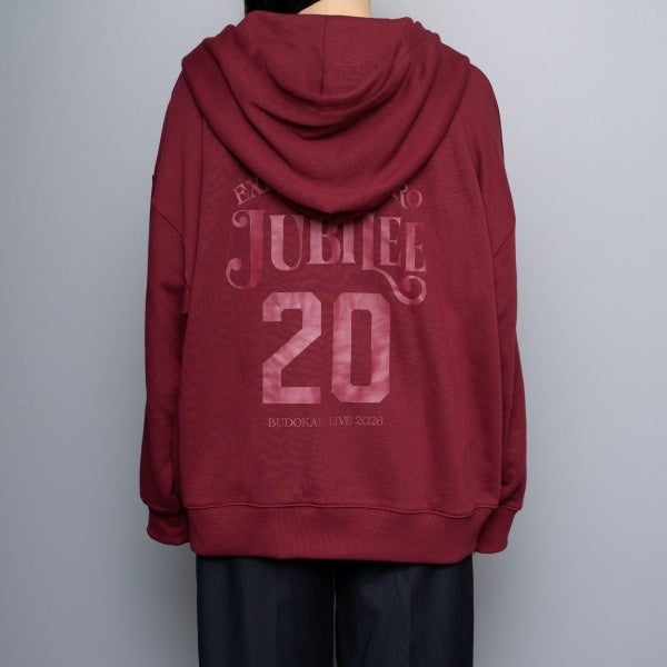 JUBILEE ZIPパーカー/BURGUNDY 詳細画像