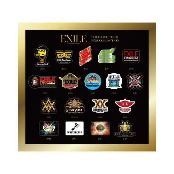 EXILE 25th ANNIVERSARY ツアーロゴピンバッジコレクション