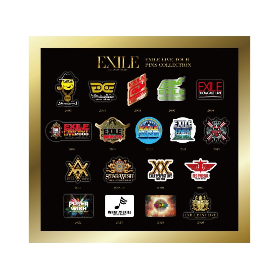 EXILE 25th ANNIVERSARY ツアーロゴピンバッジコレクション 詳細画像 OTHER 1