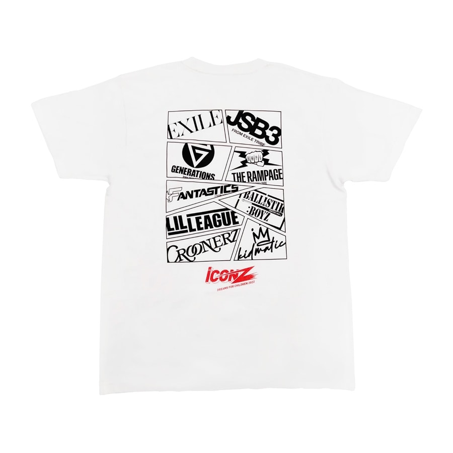 Exile Tribe Station Online Store Icon Z Tシャツ White