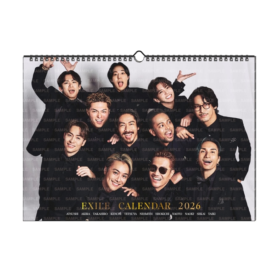 EXILE 2026 カレンダー/壁掛け 詳細画像 EXILE 1