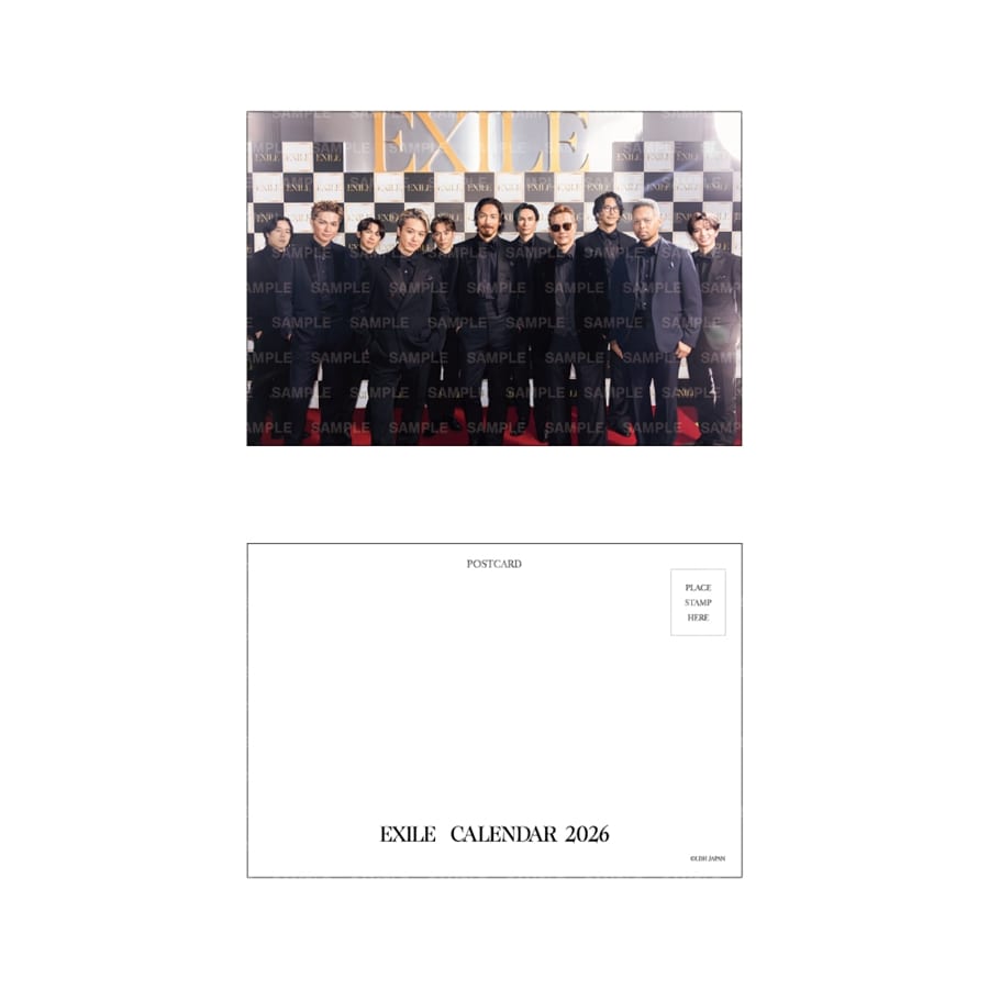 EXILE 2026 カレンダー/卓上 詳細画像 カラー共通 2