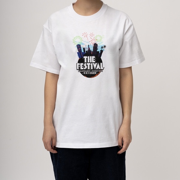 THE FESTIVAL ロゴTシャツ/WHITE 詳細画像