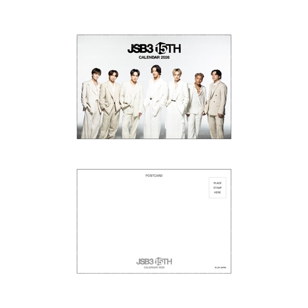 三代目 J SOUL BROTHERS 2026 カレンダー/壁掛け 詳細画像