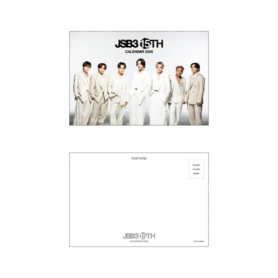 三代目 J SOUL BROTHERS 2026 カレンダー/壁掛け 詳細画像 カラー共通 1