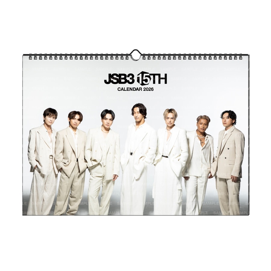 三代目 J SOUL BROTHERS 2026 カレンダー/壁掛け 詳細画像 三代目 J SOUL BROTHERS 1