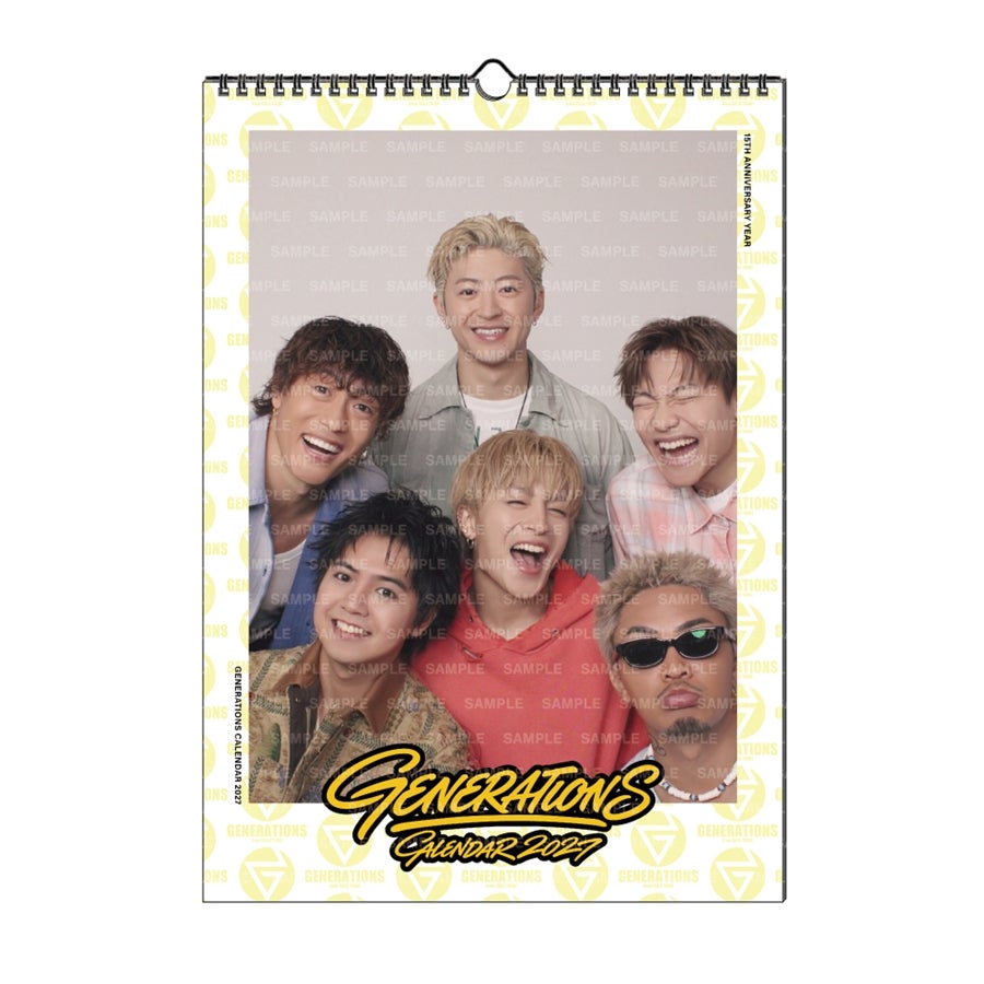 【フォトシート4枚セット(全5種)付き】GENERATIONS 2027 カレンダー/壁掛け 詳細画像 カラー共通 2