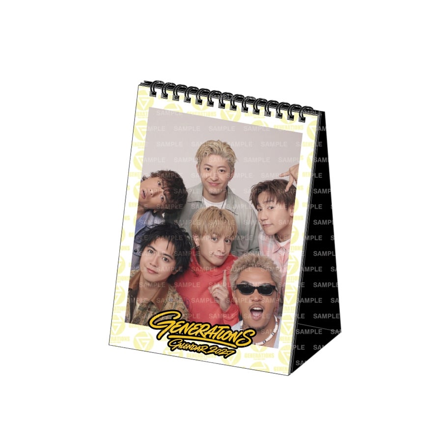 【フォトシート4枚セット(全5種)付き】GENERATIONS 2027 カレンダー/卓上 詳細画像 カラー共通 2