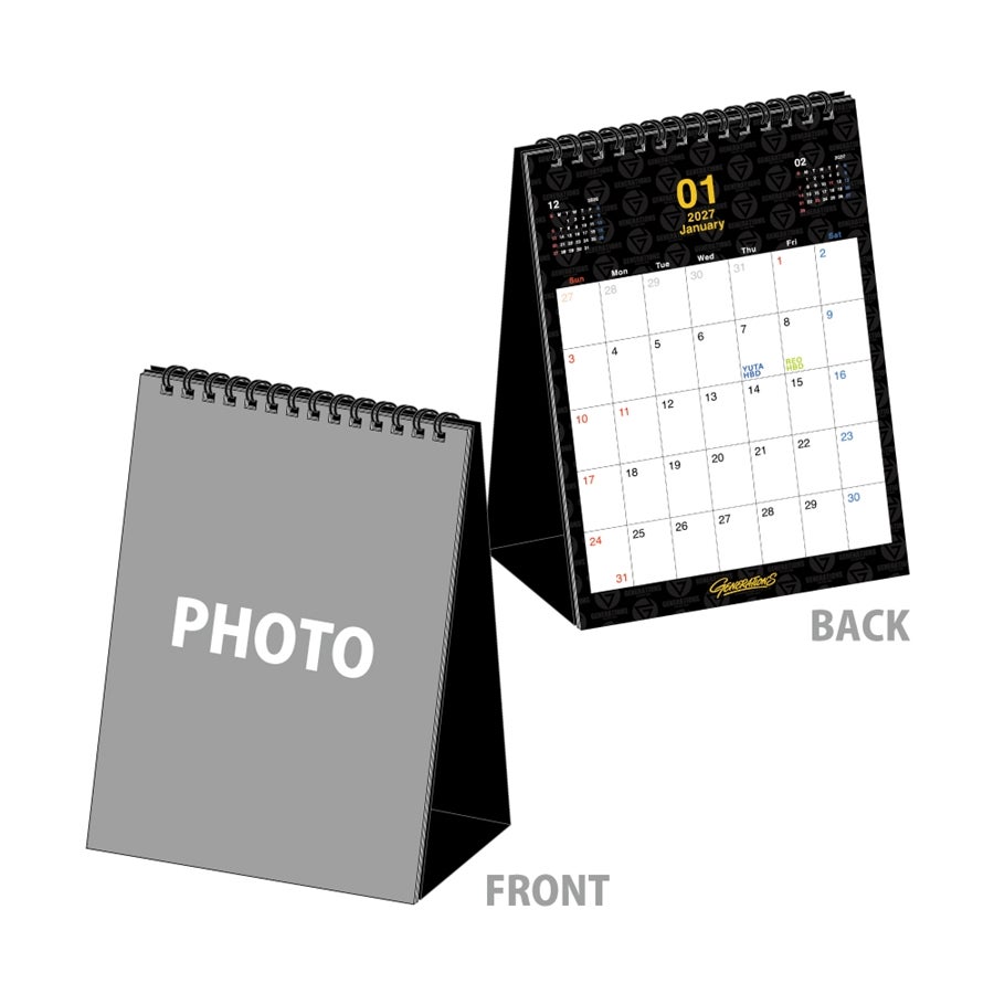 【フォトシート4枚セット(全5種)付き】GENERATIONS 2027 カレンダー/卓上 詳細画像 カラー共通 3