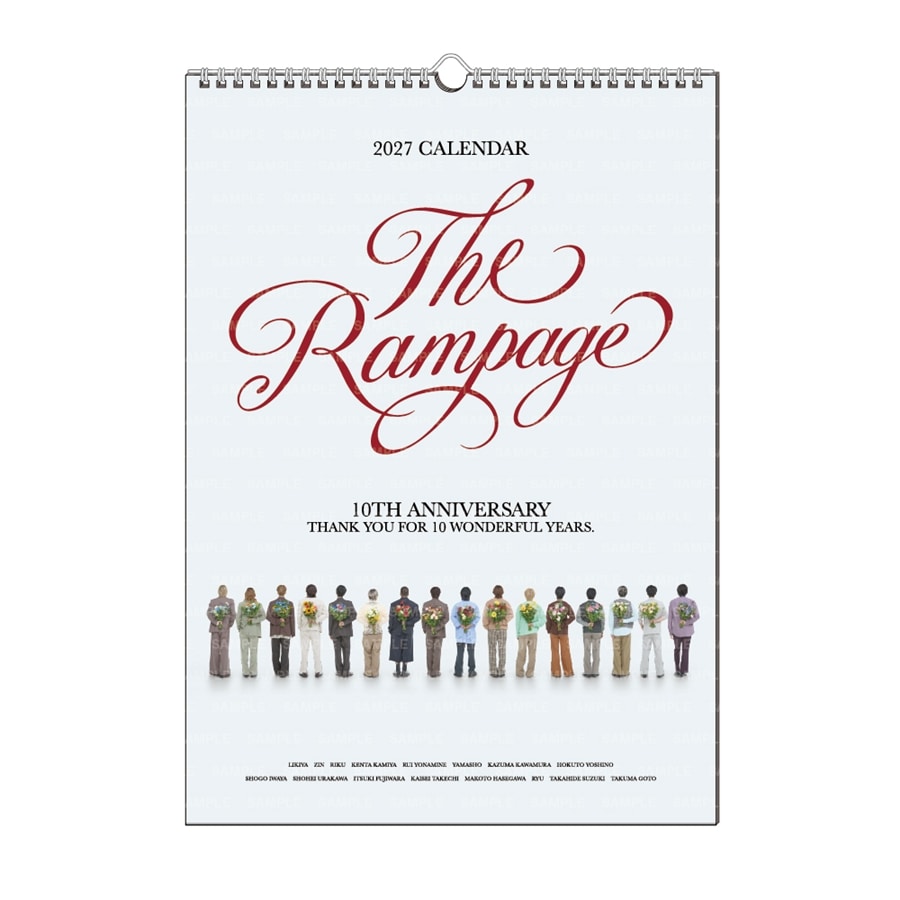 THE RAMPAGE 2027 カレンダー/壁掛け 詳細画像 THE RAMPAGE 1