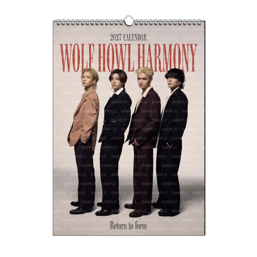 WOLF HOWL HARMONY 2027 カレンダー/壁掛け 詳細画像 WOLF HOWL HARMONY 1