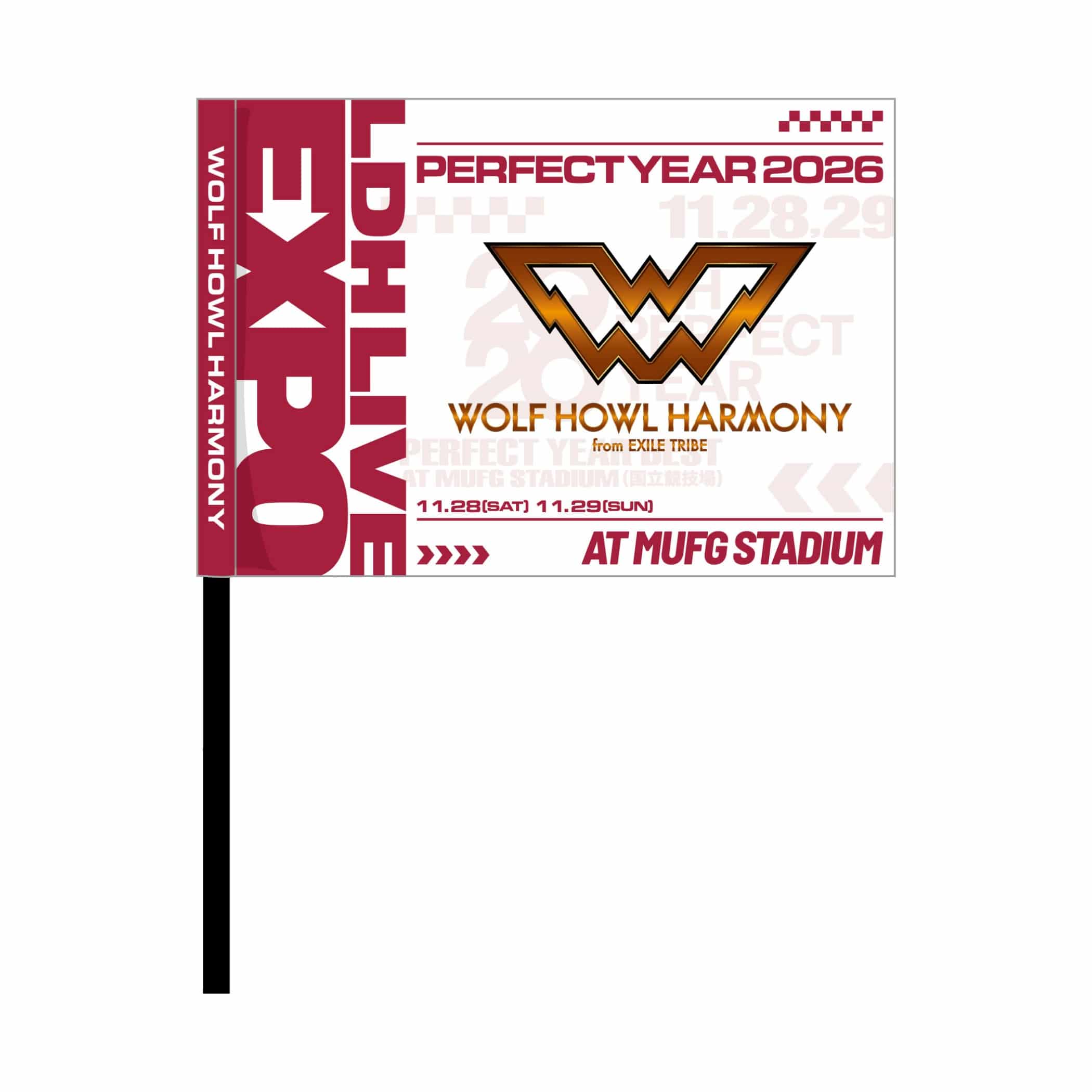 EXILE TRIBE STATION ONLINE STORE｜LDH LIVE-EXPO 2026 フラッグ/WOLF