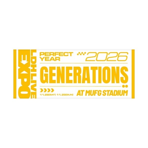 LDH LIVE-EXPO 2026 フェイスタオル/GENERATIONS