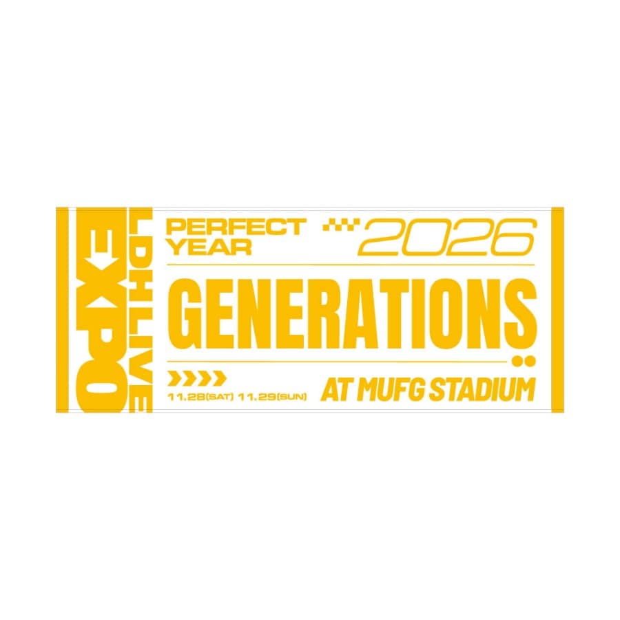 LDH LIVE-EXPO 2026 フェイスタオル/GENERATIONS 詳細画像 GENERATIONS 1